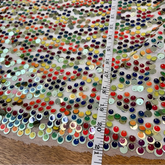 Zara sparkly rainbow sequin t-shirt - Picture 4 of 5